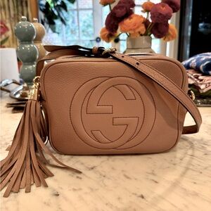GUCCI SoHo Disco Crossbody Purse - Small Size